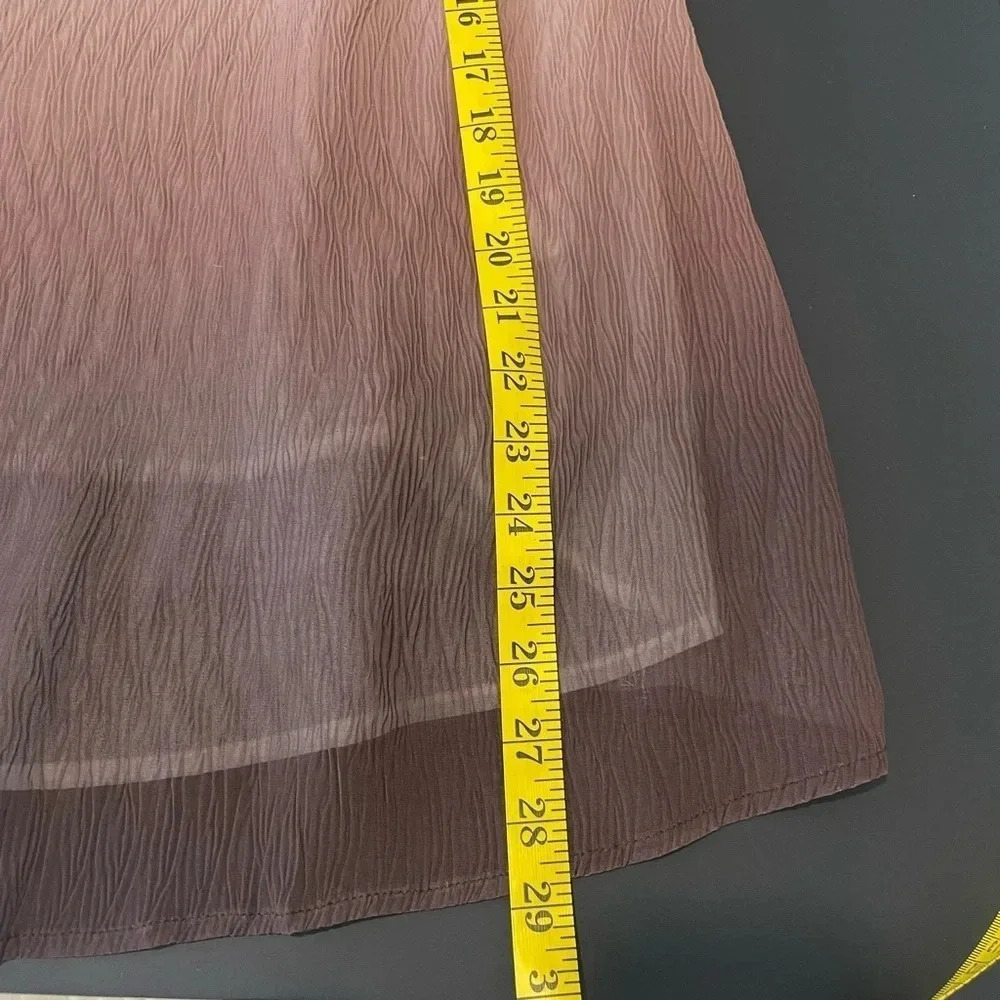 Hayden Bottega Sepia Ombré trapeze Summer dress Size Small - Picture 7 of 9